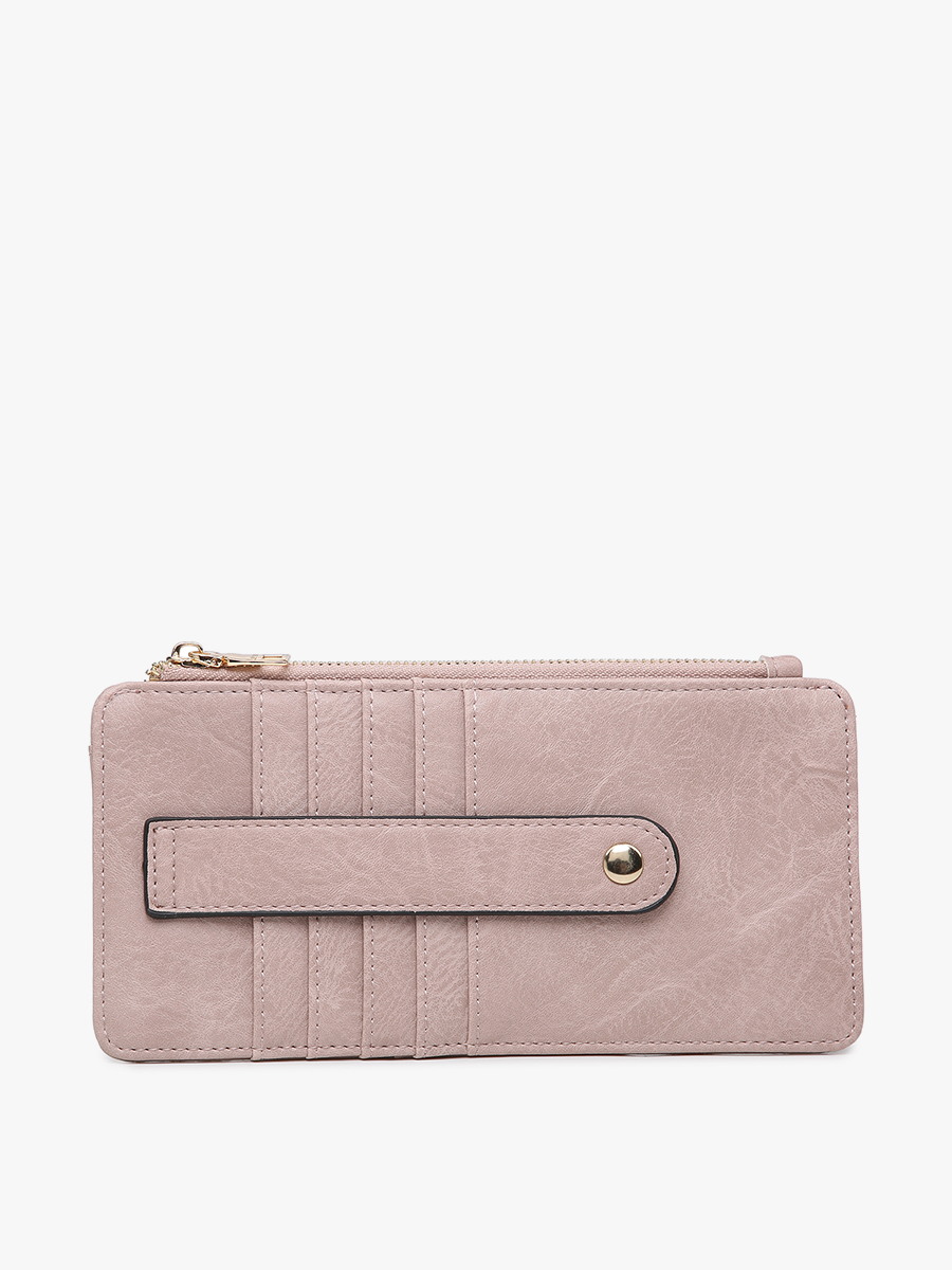 WL1889 Saige Slim Card Holder Wallet: Black