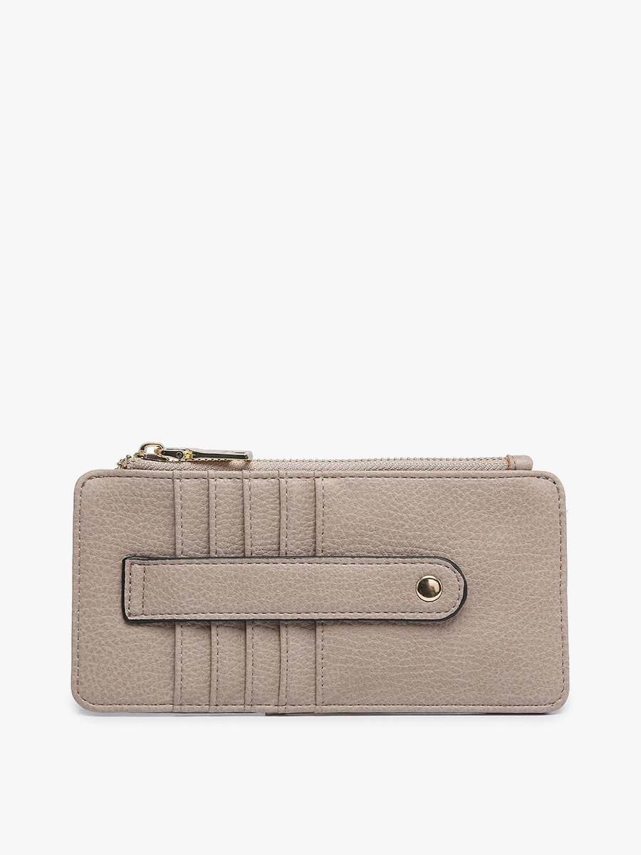 WL1889 Saige Slim Card Holder Wallet: Black