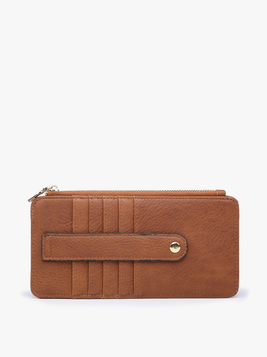 WL1889 Saige Slim Card Holder Wallet: Black