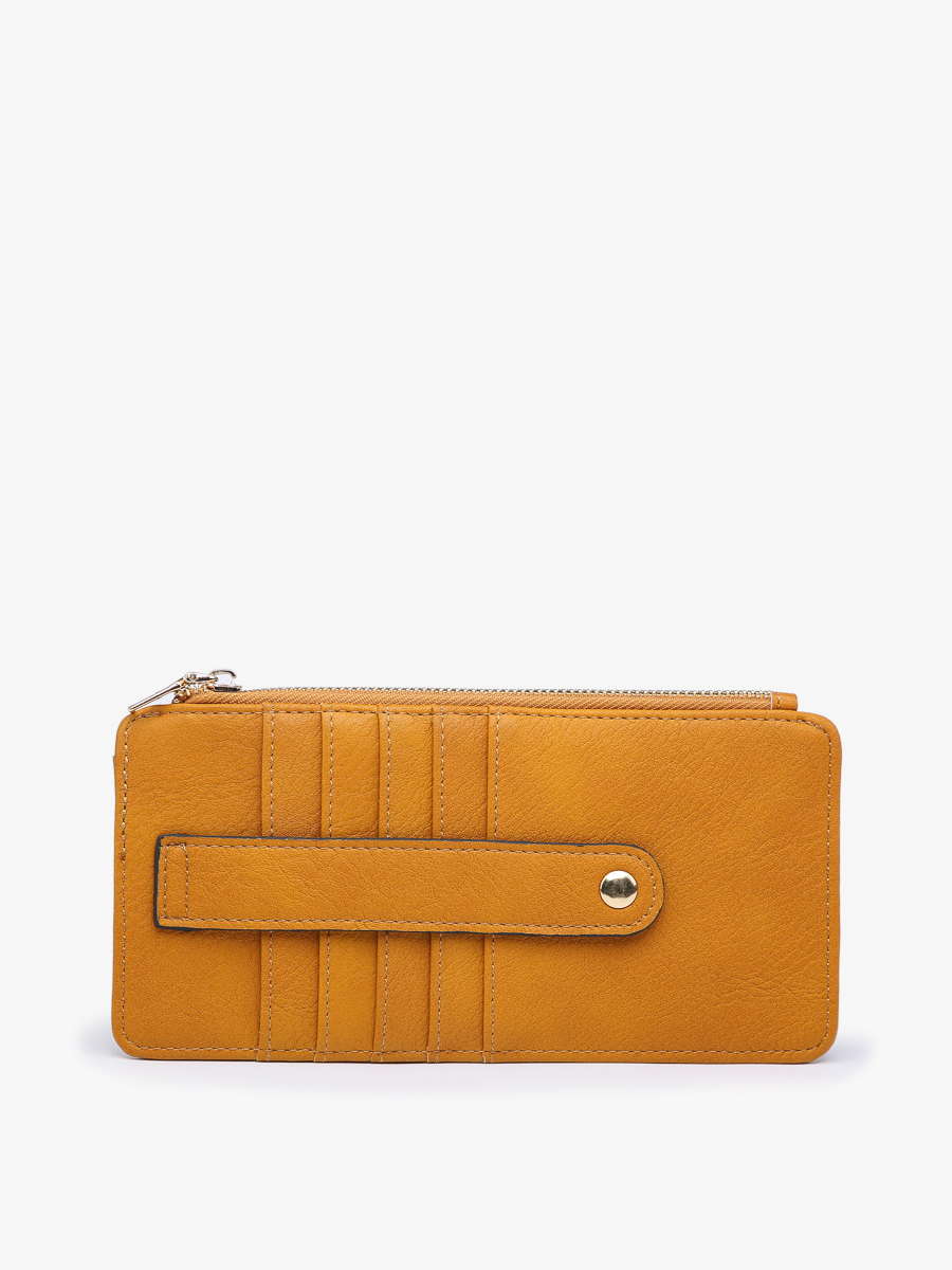 WL1889 Saige Slim Card Holder Wallet: Black