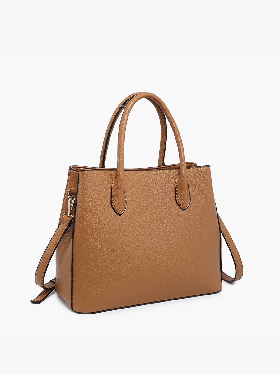 M2609 Tyler Classic Tote w/ 3 Compartments: Taupe