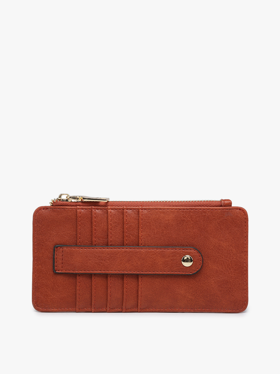 WL1889 Saige Slim Card Holder Wallet: Black
