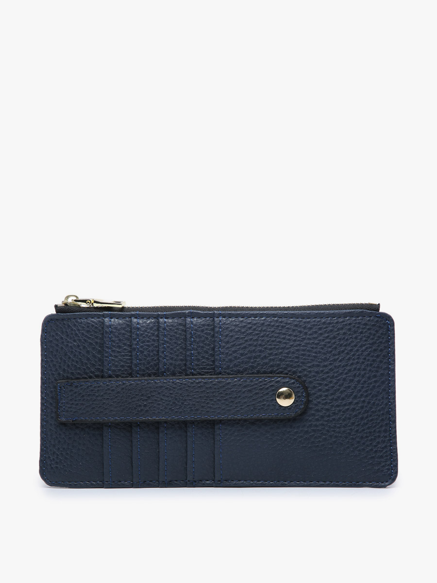 WL1889 Saige Slim Card Holder Wallet: Black