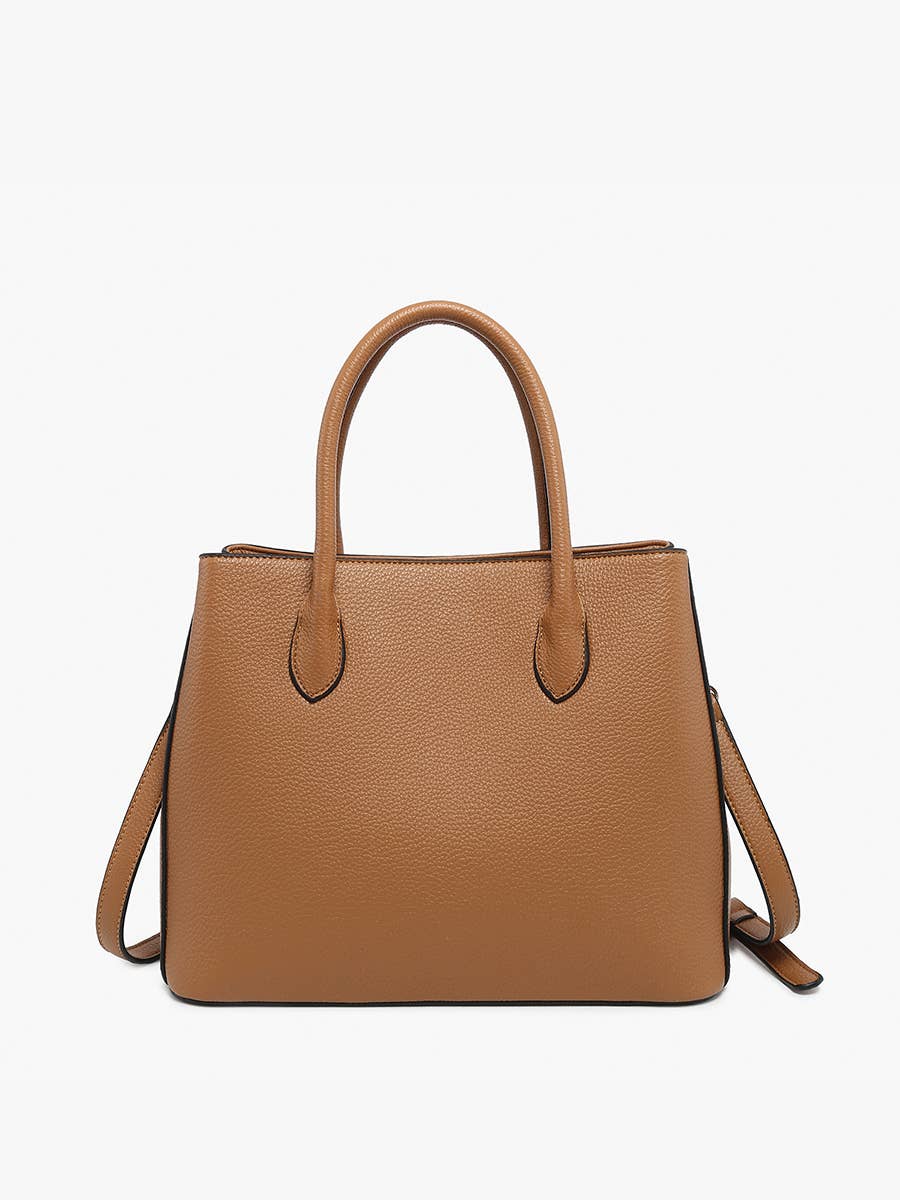 M2609 Tyler Classic Tote w/ 3 Compartments: Taupe