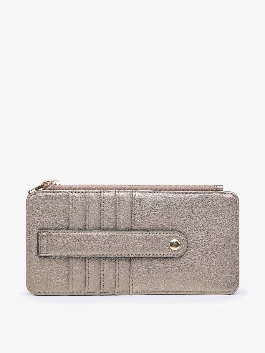 WL1889 Saige Slim Card Holder Wallet: Black