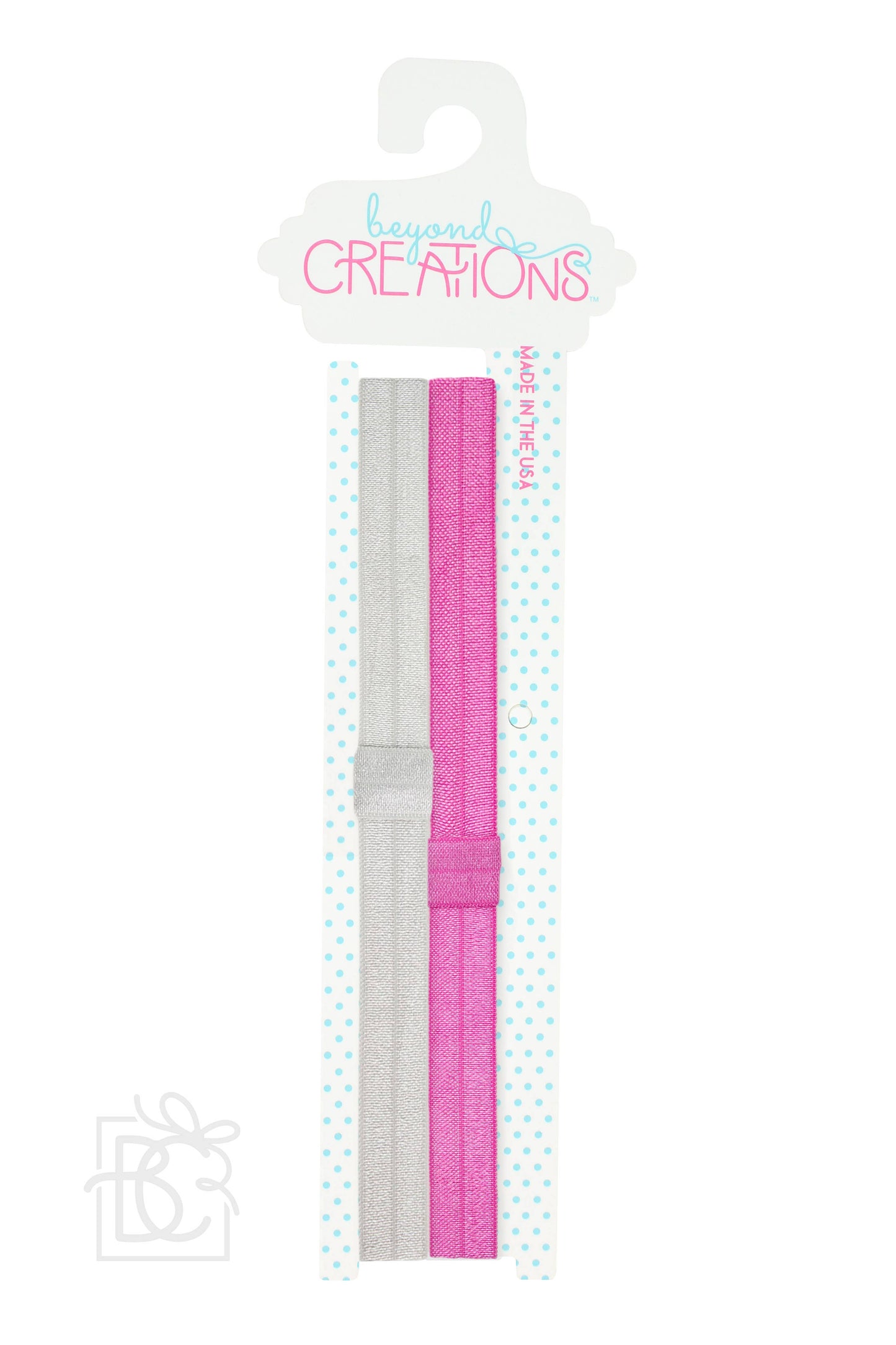SKINNY ELASTIC HEADBAND PACKS: WHITE/LIGHT PINK / 3-18 Months