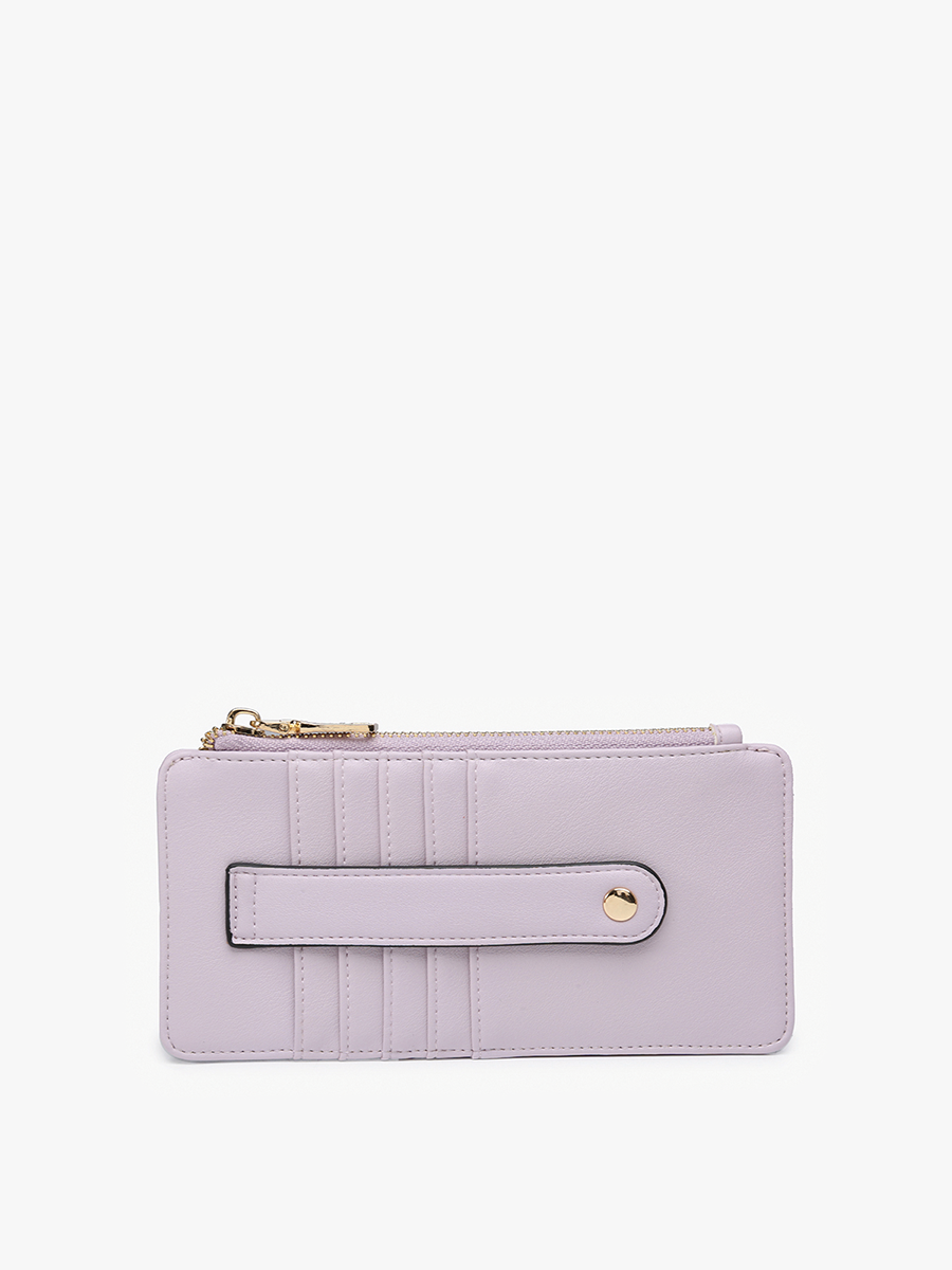 WL1889 Saige Slim Card Holder Wallet: Black