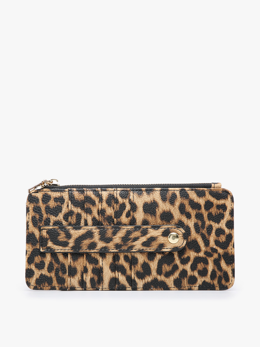 WL1889 Saige Slim Card Holder Wallet: Black