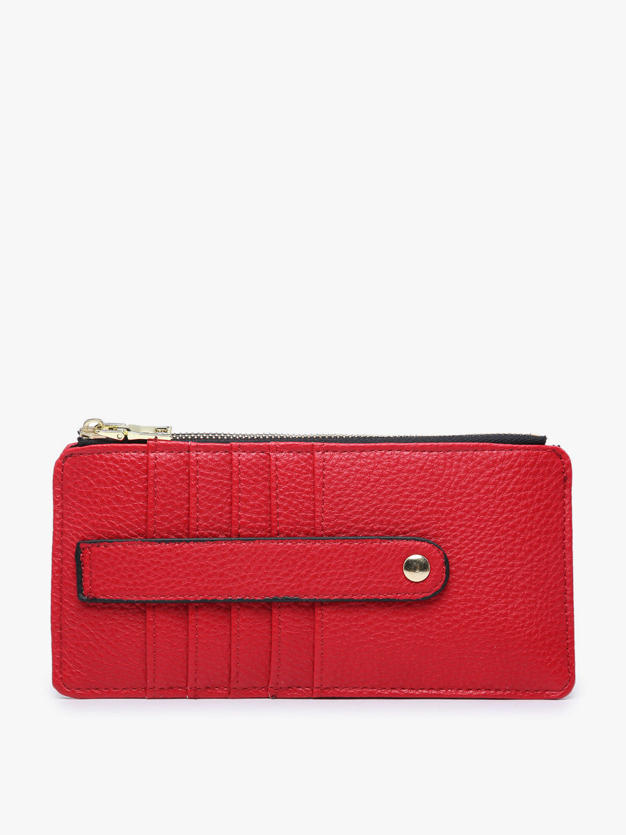 WL1889 Saige Slim Card Holder Wallet: Black