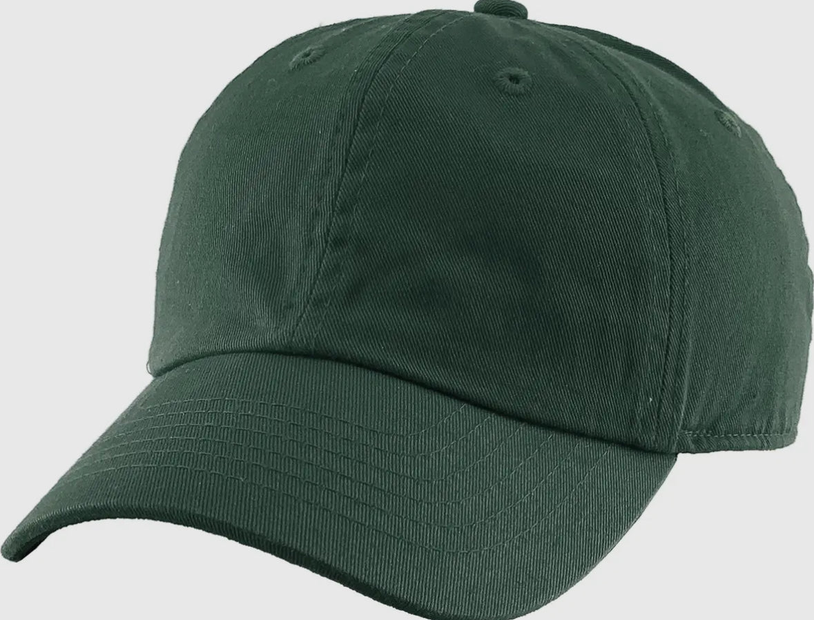 Unisex Youth Childrens Cotton Cap Adjustable Plain Hat