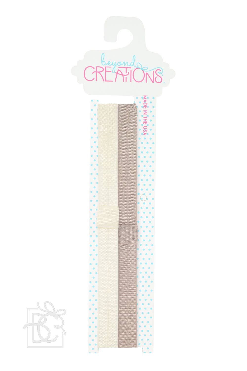 SKINNY ELASTIC HEADBAND PACKS: WHITE/LIGHT PINK / 3-18 Months