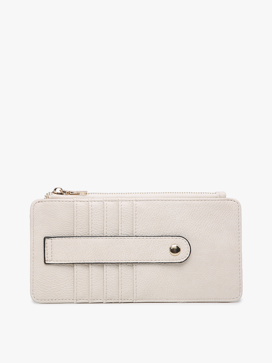 WL1889 Saige Slim Card Holder Wallet: Black