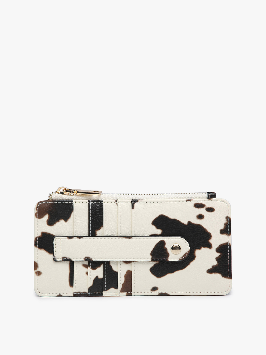 WL1889 Saige Slim Card Holder Wallet: Black