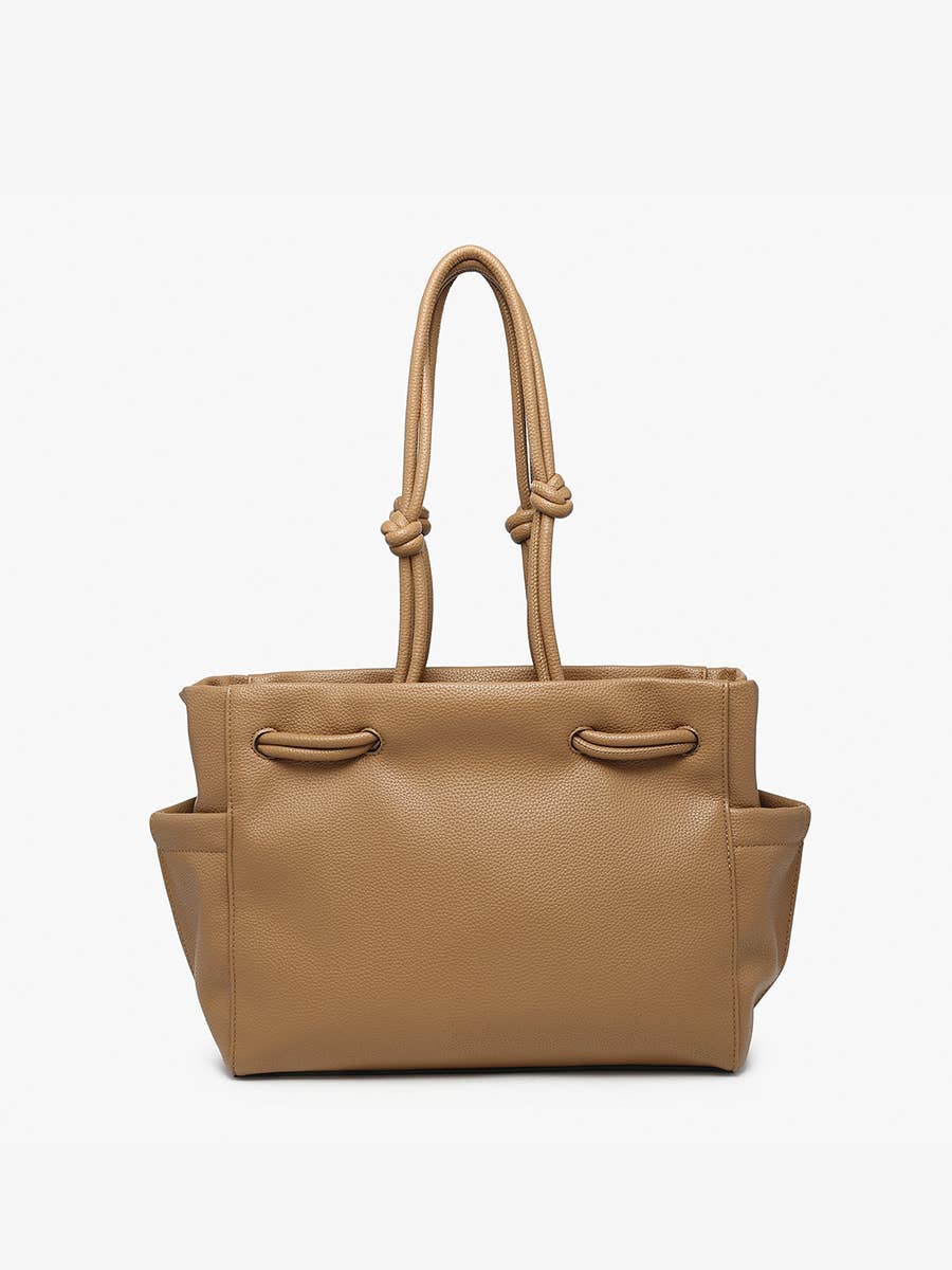 M2607 Skylar Knotted Handle Tote: Sand