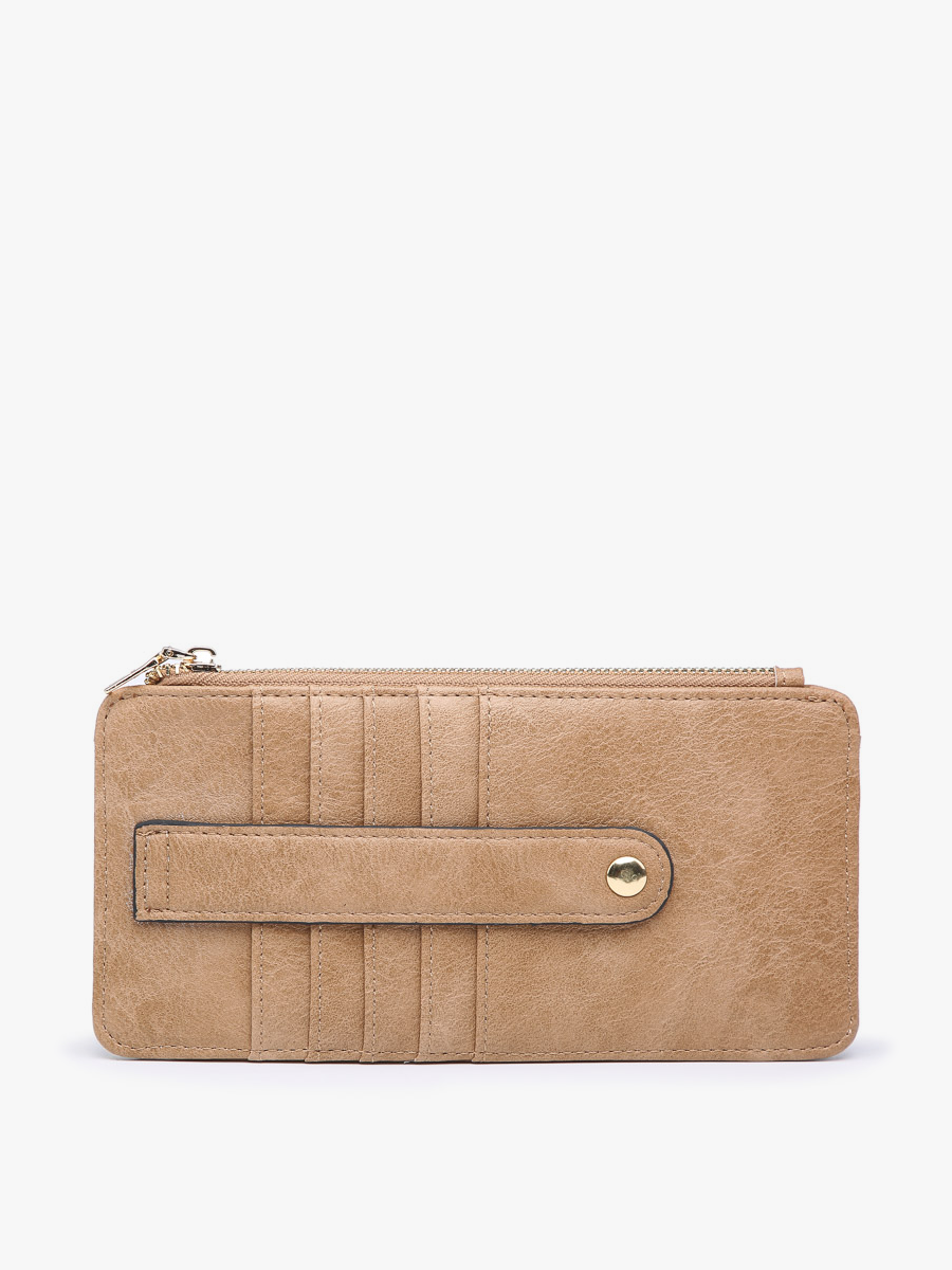 WL1889 Saige Slim Card Holder Wallet: Black