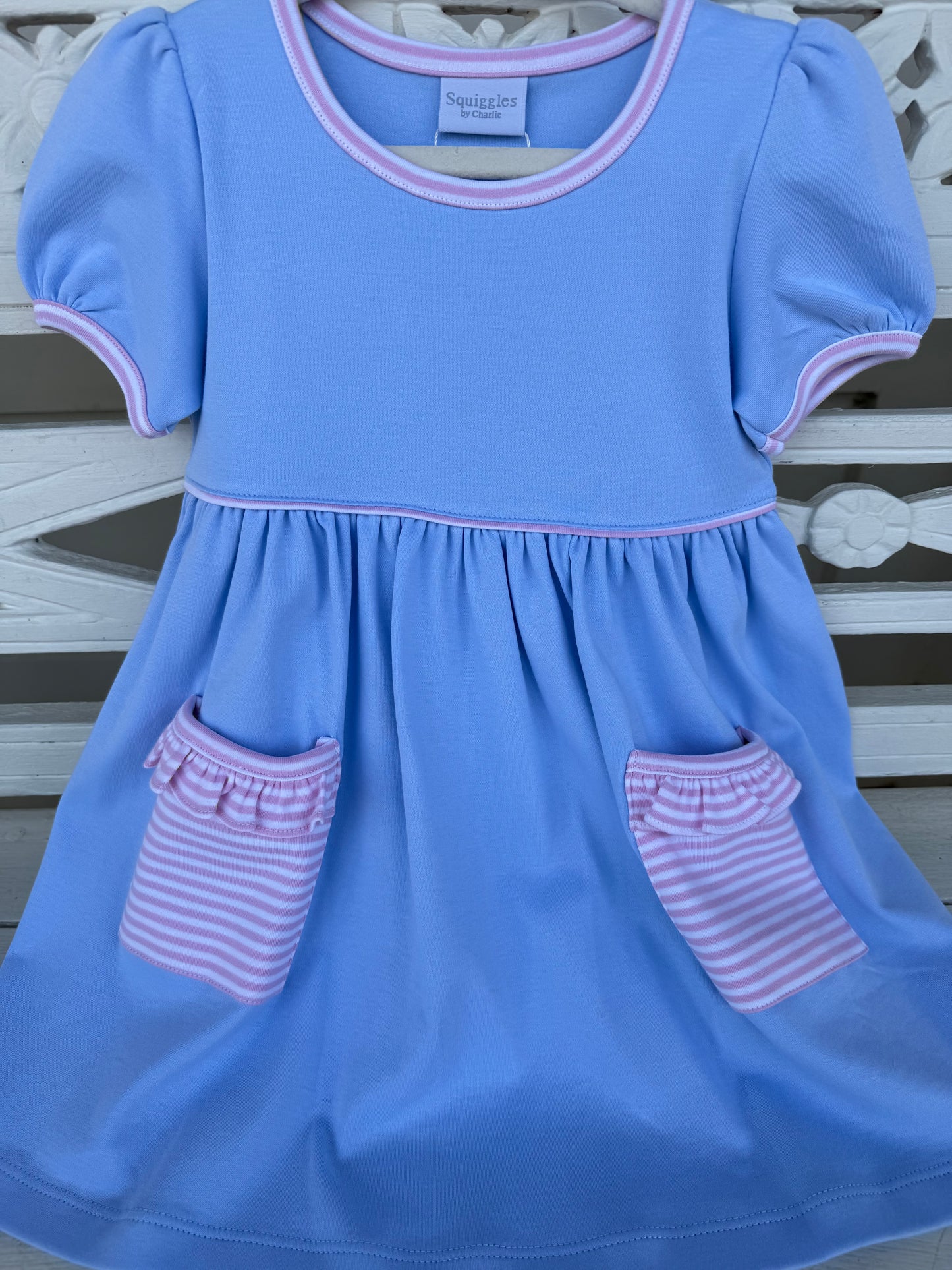 Squiggles Popover Dress with Pockets