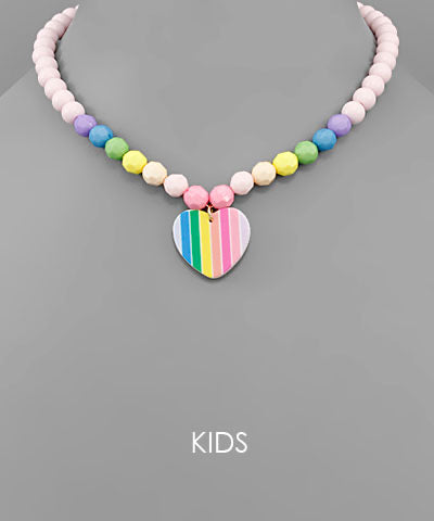 Rainbow Pendant Kids Necklace