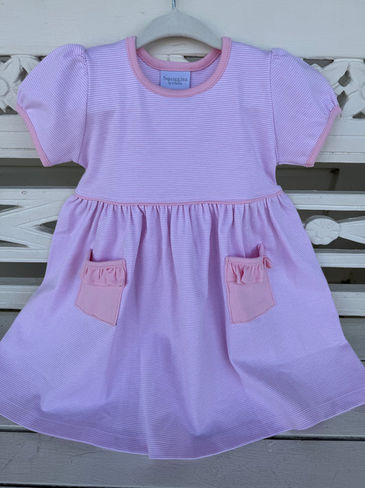 Squiggles Popover Dress with Pockets