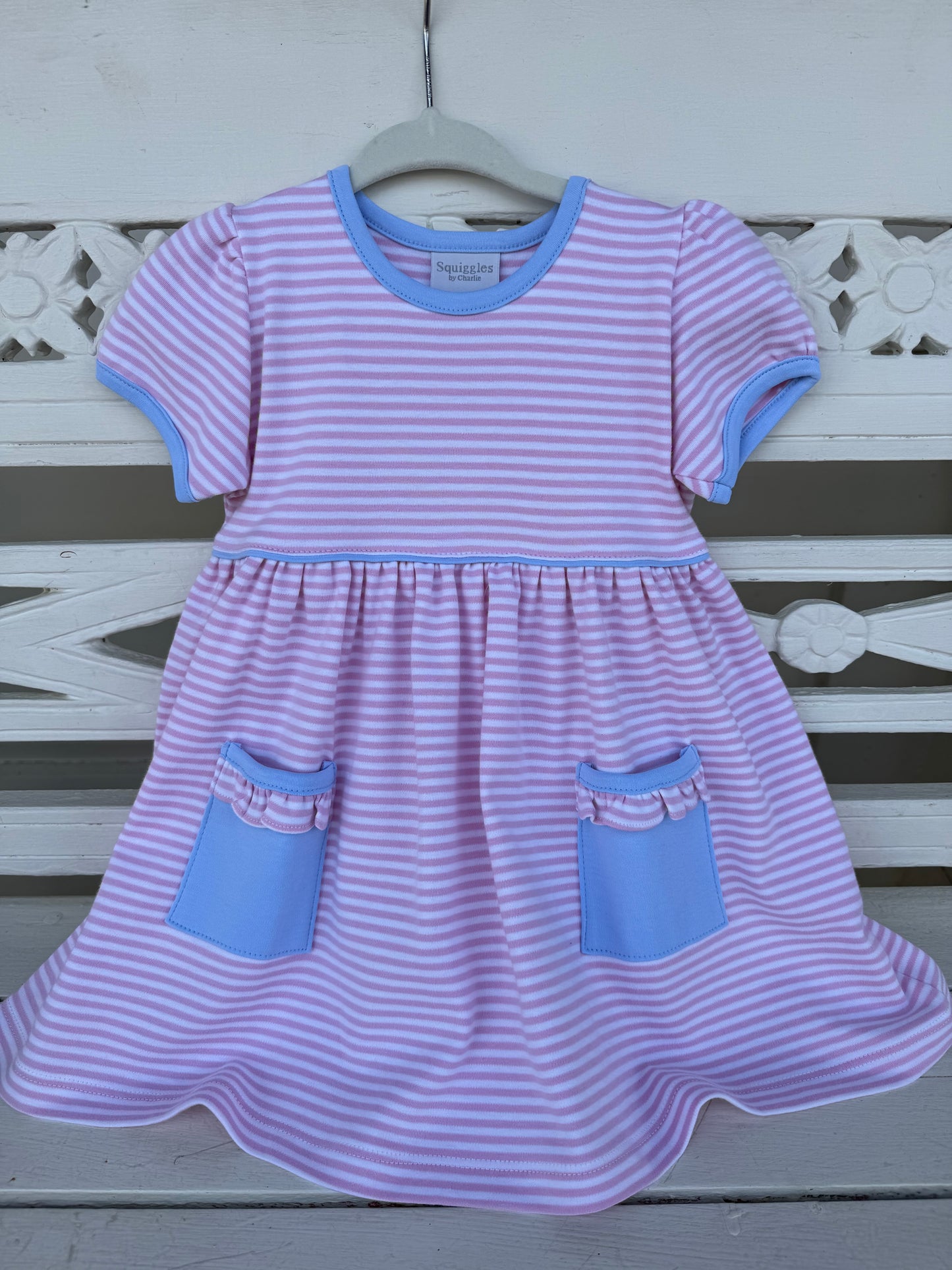 Squiggles Popover Dress with Pockets