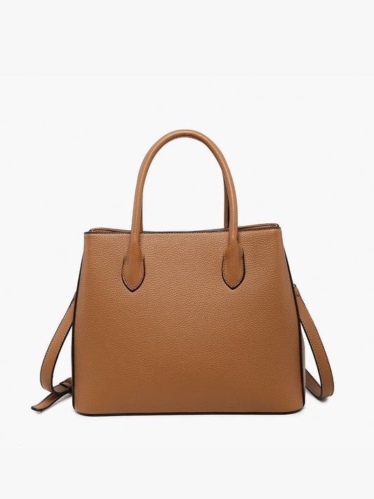 M2609 Tyler Classic Tote w/ 3 Compartments: Taupe