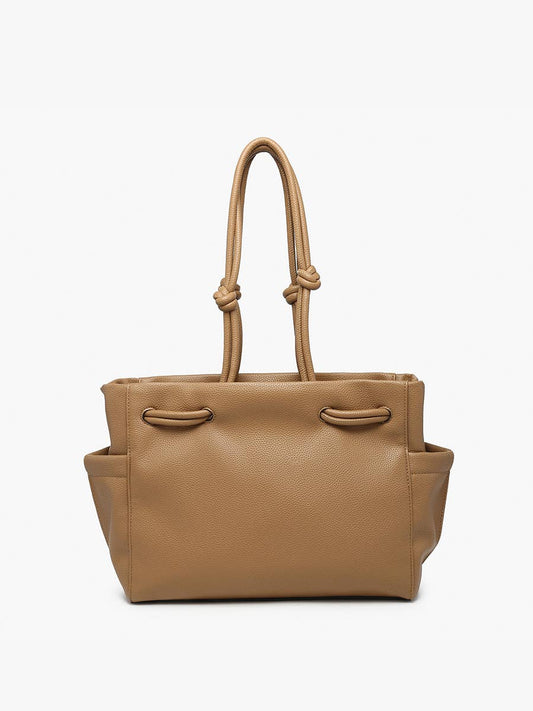 M2607 Skylar Knotted Handle Tote: Sand