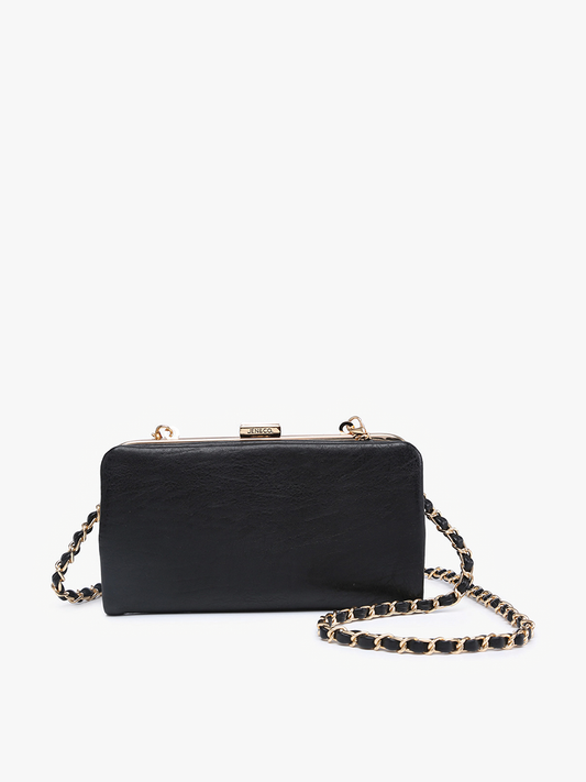 WL2339 Sue Wallet Pouch Crossbody: Black