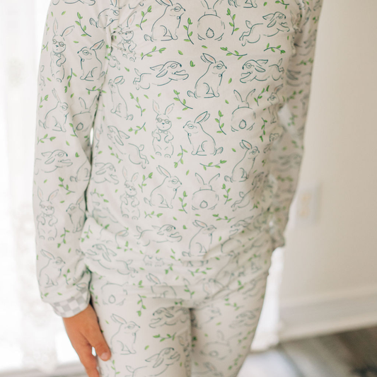 Easter Bunny - Buttflap Pajamas (Boy)