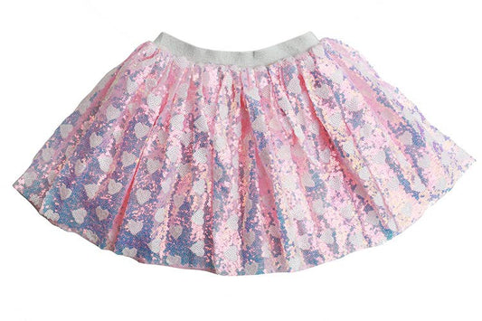 Pink Sparkle Heart Tutu: 2-6 year