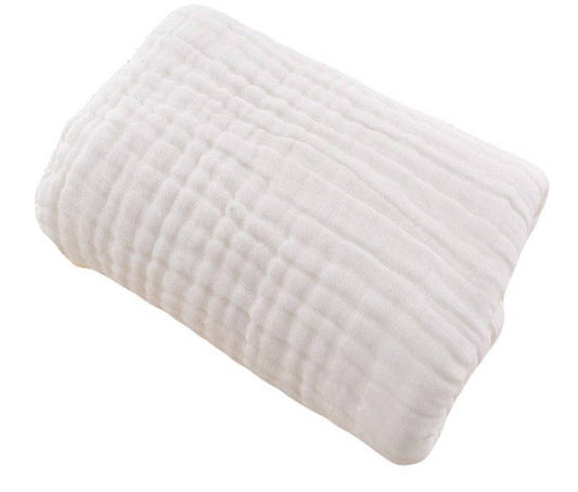 Baby Quilt Blanket - Muslin 6 Layer Blanket: White