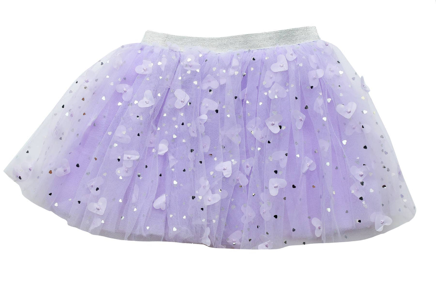 Flutter Heart Tutu: 2-6 year / lavender