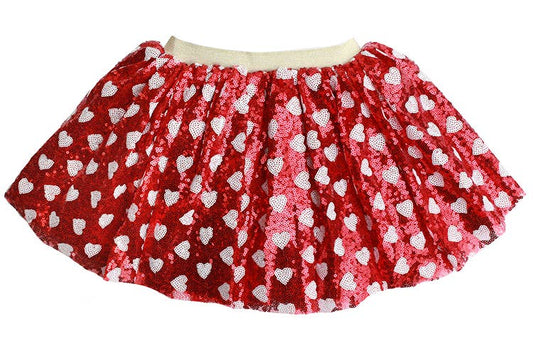 Red Sparkle Heart Tutu: 2-6 year